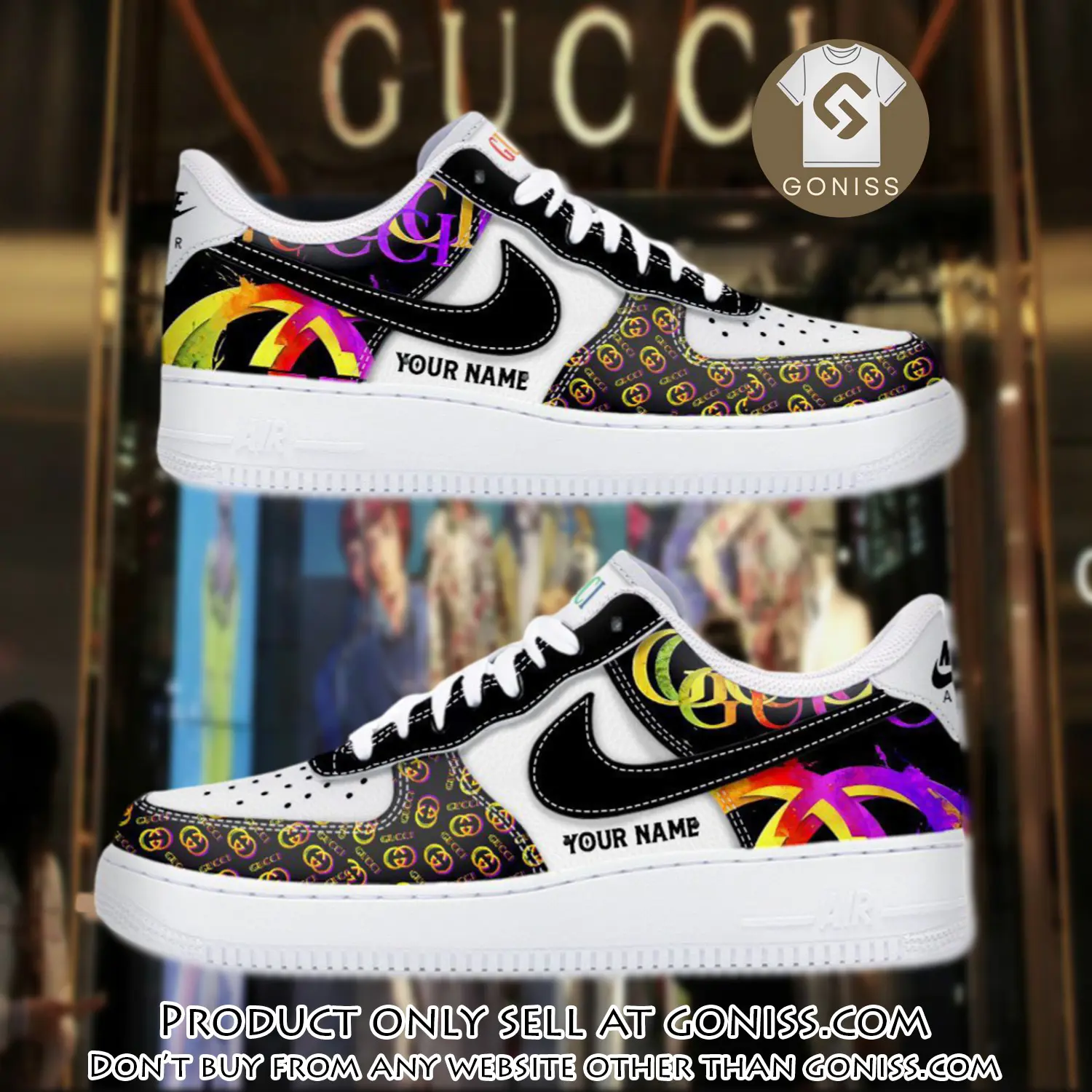 Personalized gucci luxury air force 1 sneakers limited af1 shoes oaf1010 gn5022795